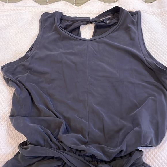 Banana Republic Poly Modal jumpsuit with pockets and self belt. Wide leg. - Picture 2 of 7